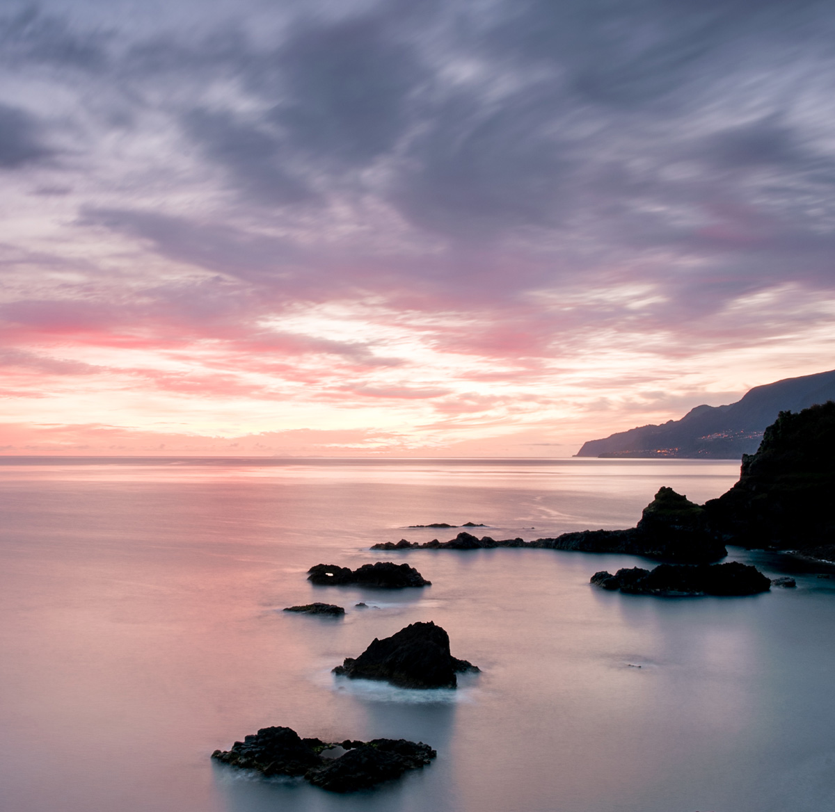 Seixal, sunrise, Madeira
